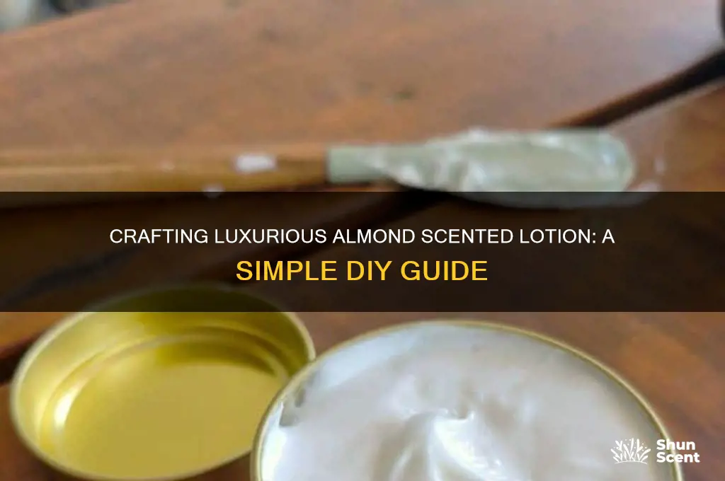 how to make almond scented lotion