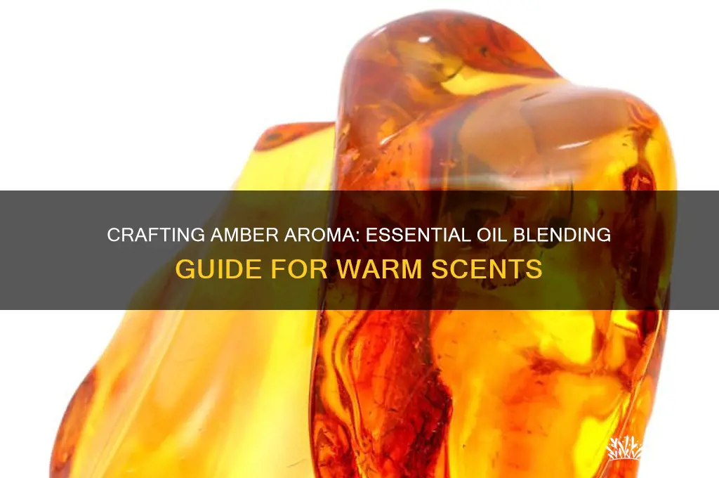 how to make amber scent with essential oils