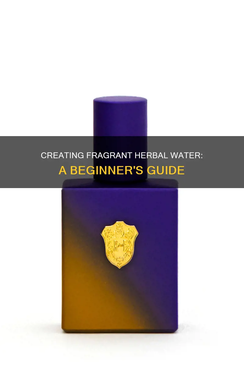 how to make an herbal water suspension for fragrance