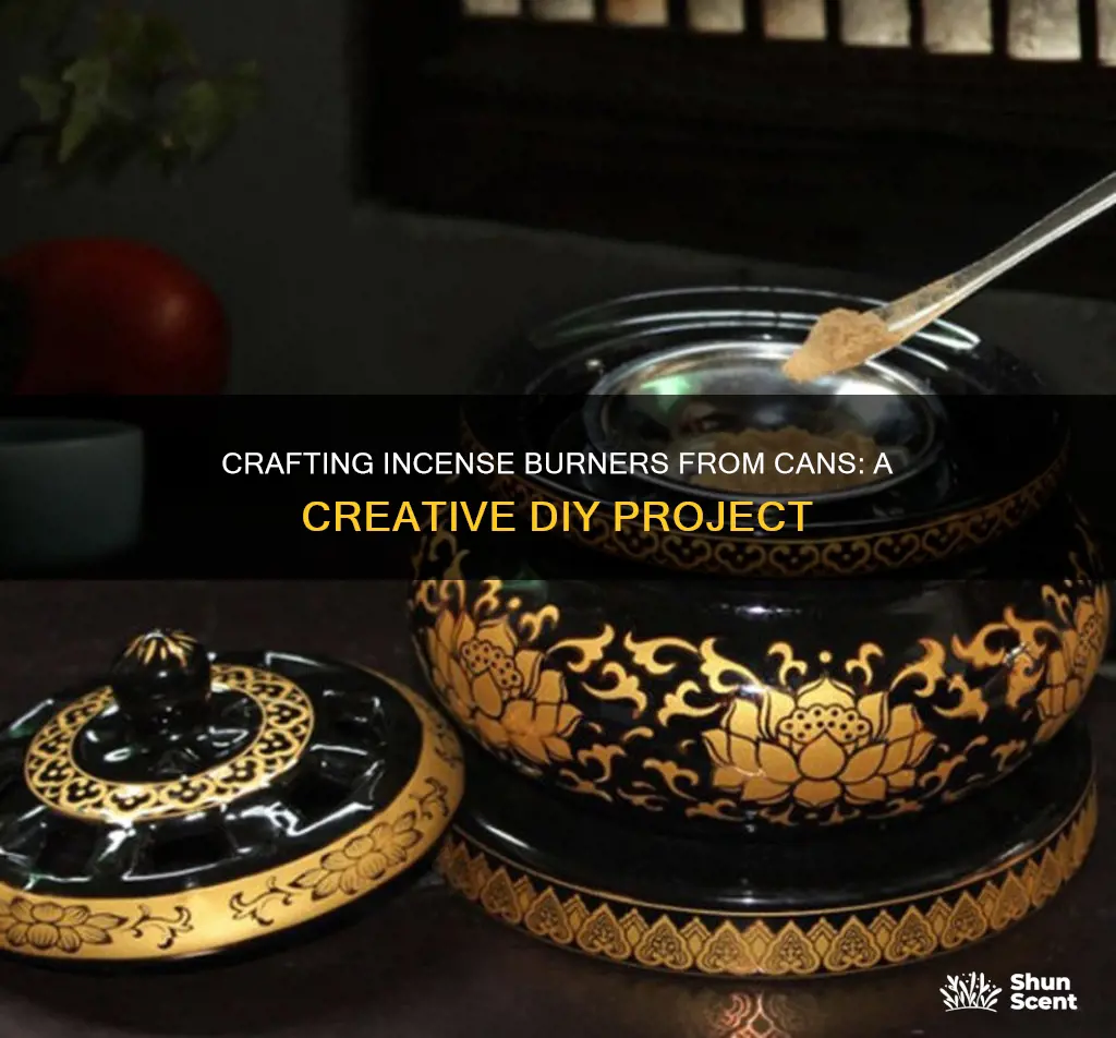 how to make an incense burner out of a can