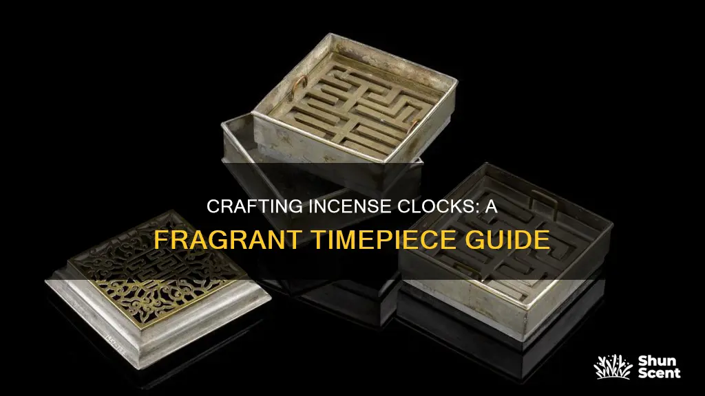 how to make an incense clock