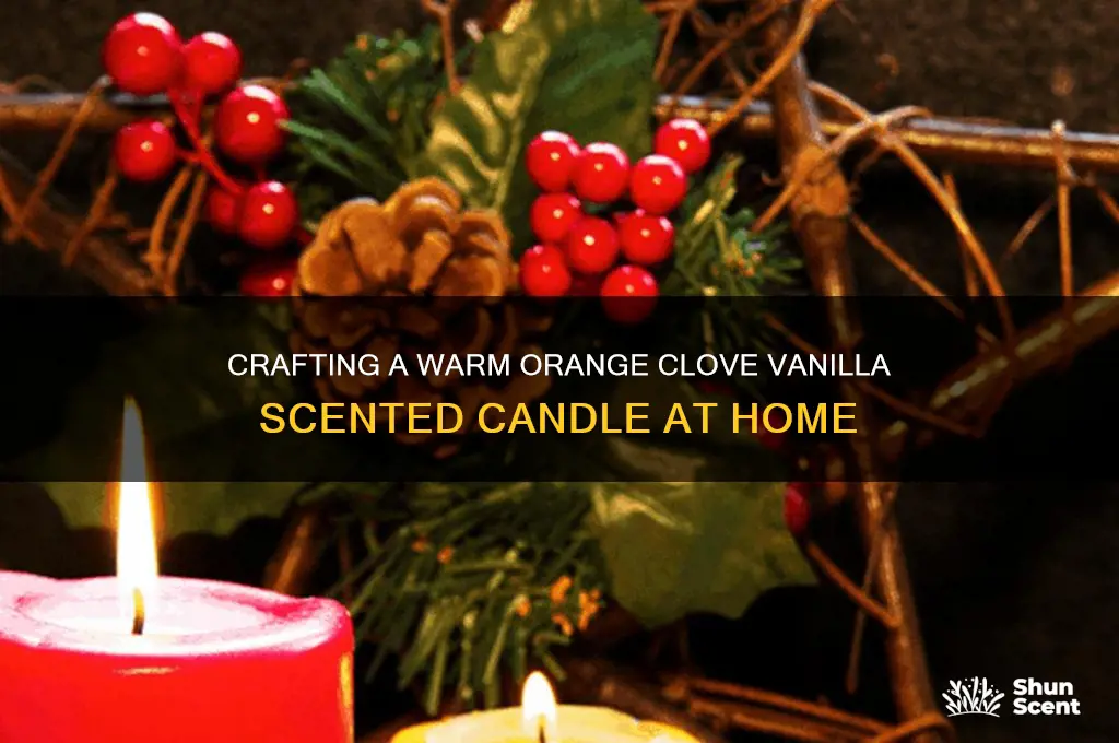 how to make an orange clove vanilla scented candle