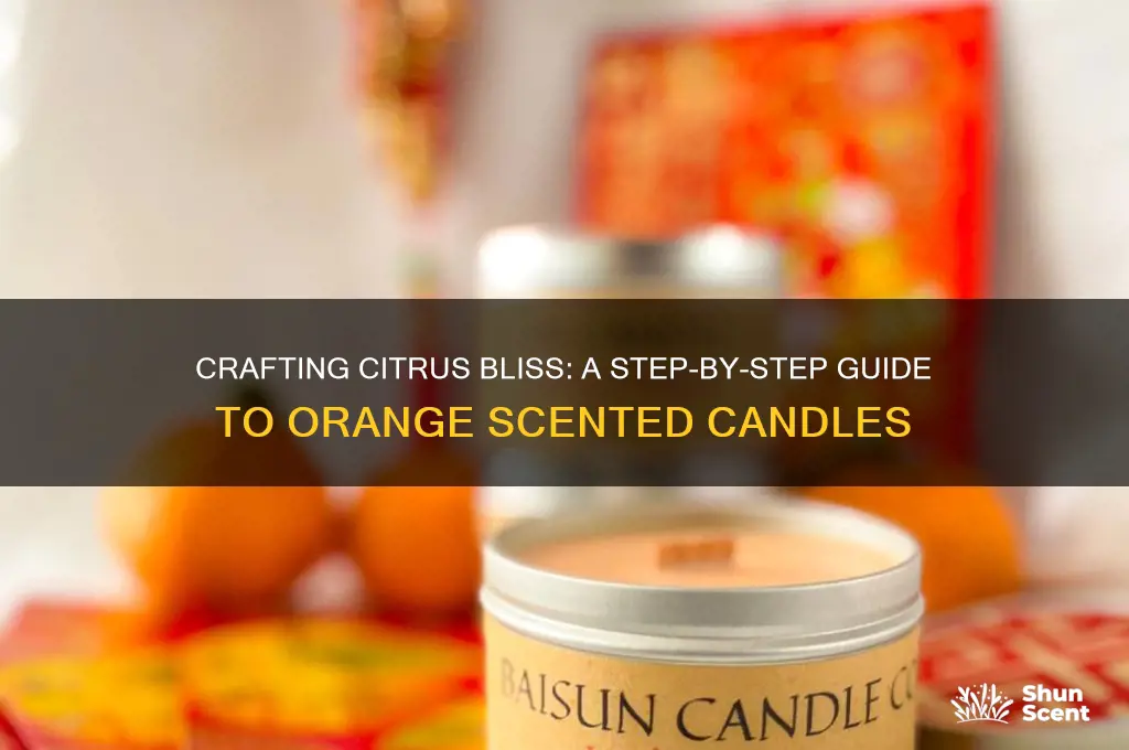 how to make an orange scented candle