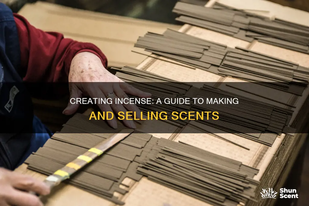 how to make and sell incense