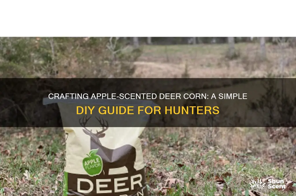 how to make apple scented deer corn
