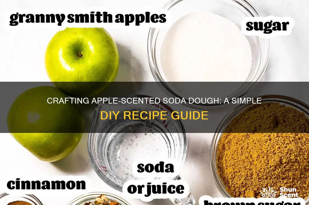 how to make apple scented soda dough