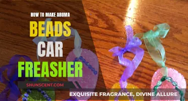 Make Your Own Aroma Bead Car Freshener