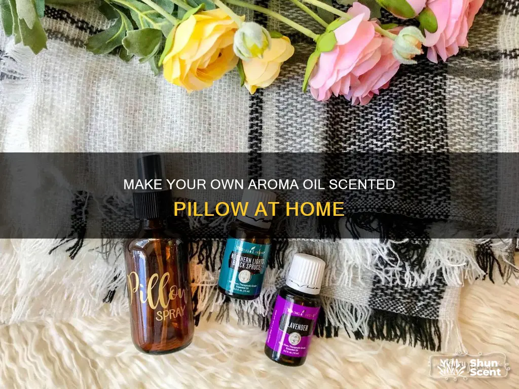 how to make aroma oil scent room pillows