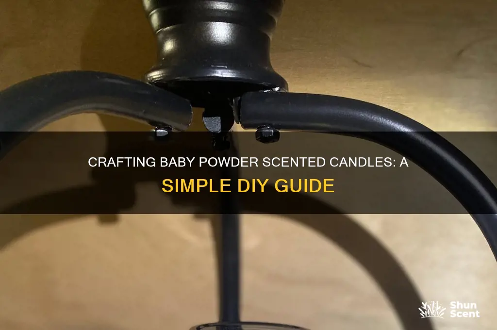 how to make baby powder scented candles
