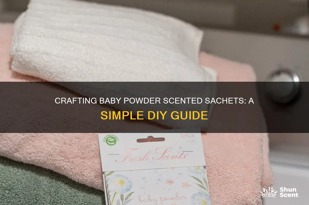 how to make baby powder scented sachets