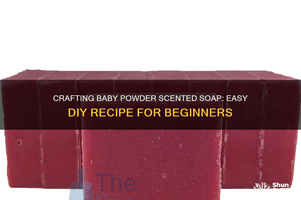 how to make baby powder scented soap