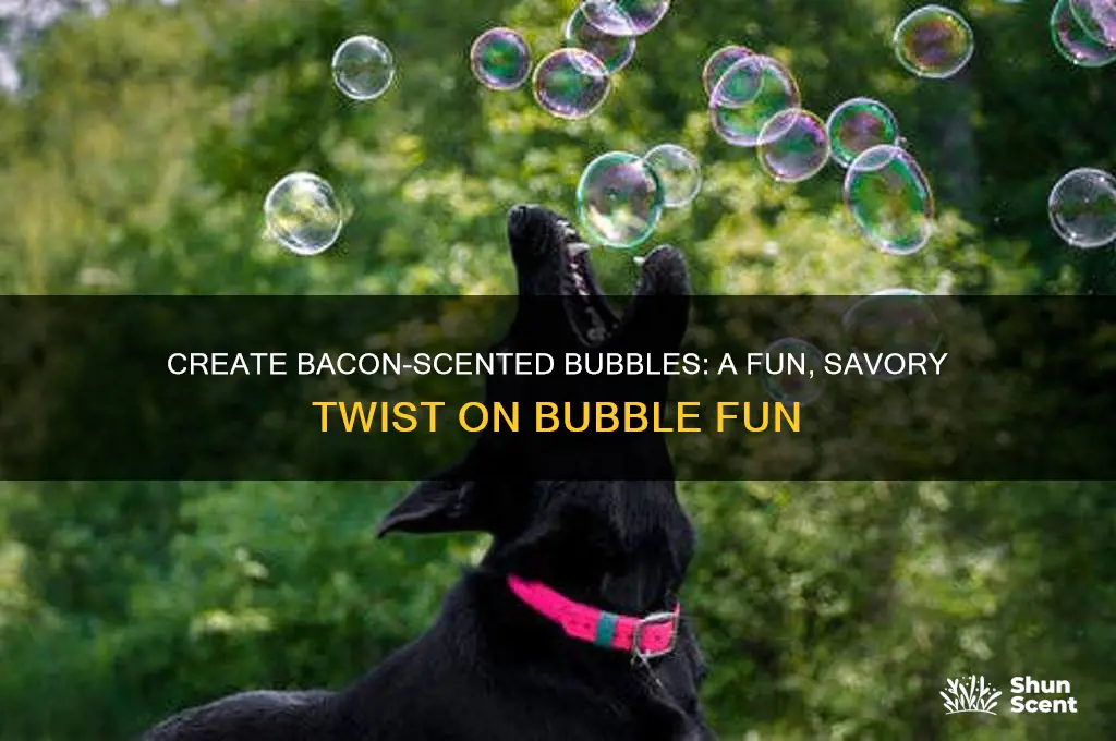 how to make bacon scented bubbles