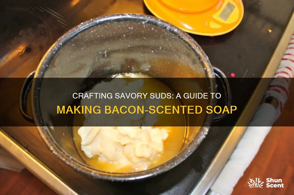 how to make bacon scented soap