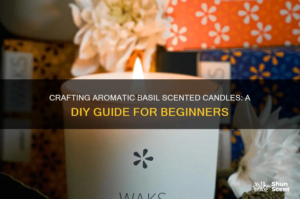 how to make basil scented candles