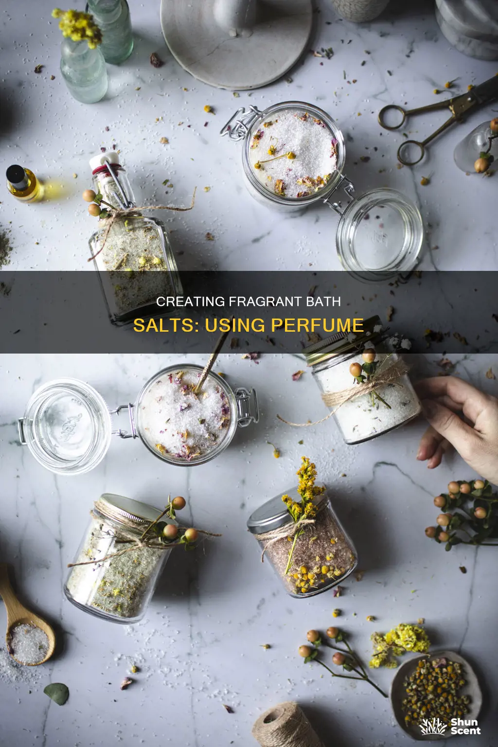 how to make bath salts with perfume