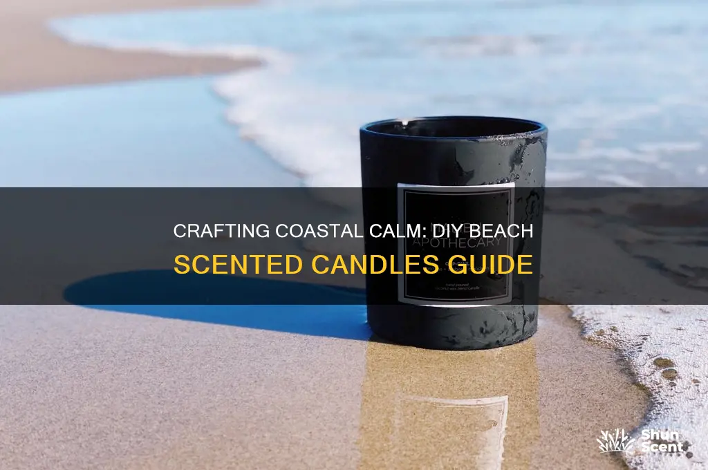 how to make beach scented candles