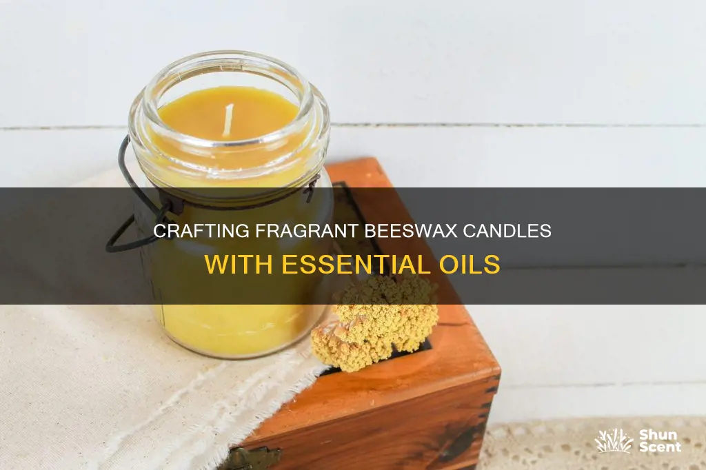 how to make beeswax candles fragrance oil
