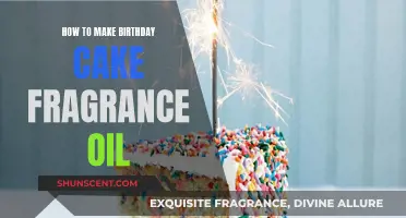 Crafting Birthday Cake Scent: A DIY Guide to Fragrance Oil