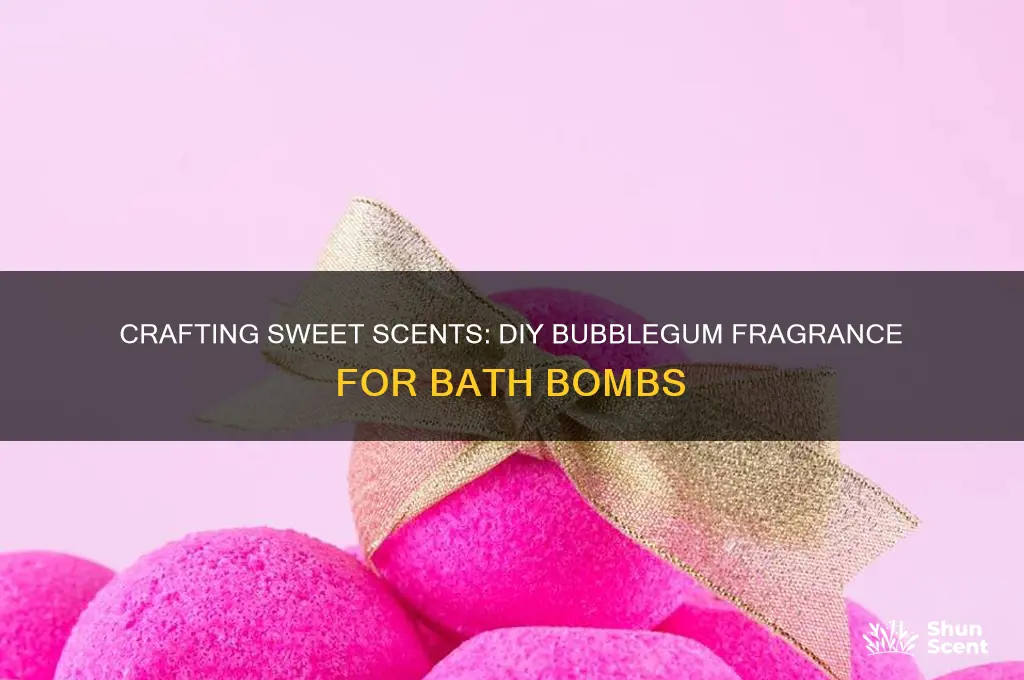 how to make bubblegum scent for bath bombs