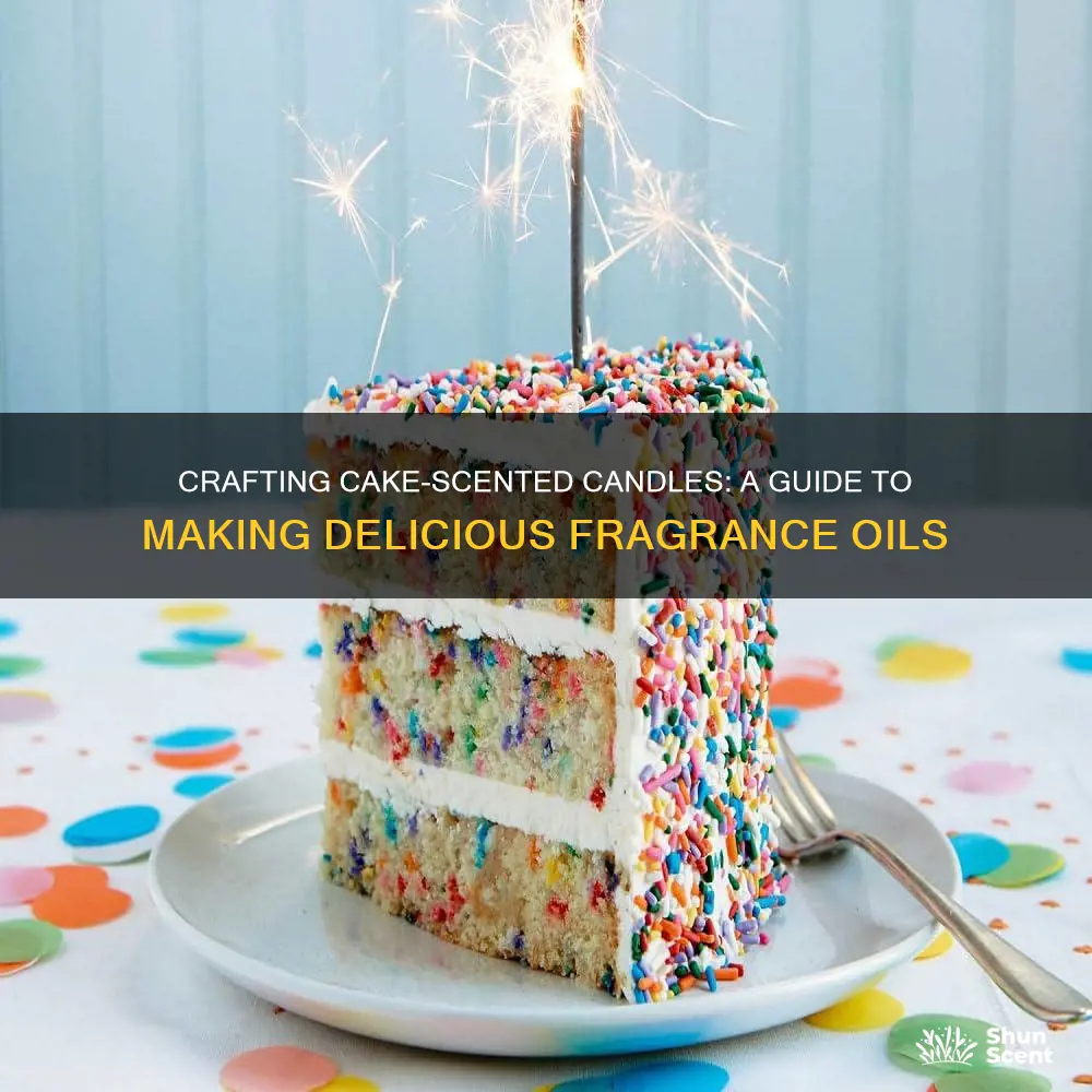 how to make cake candle fragrance oils