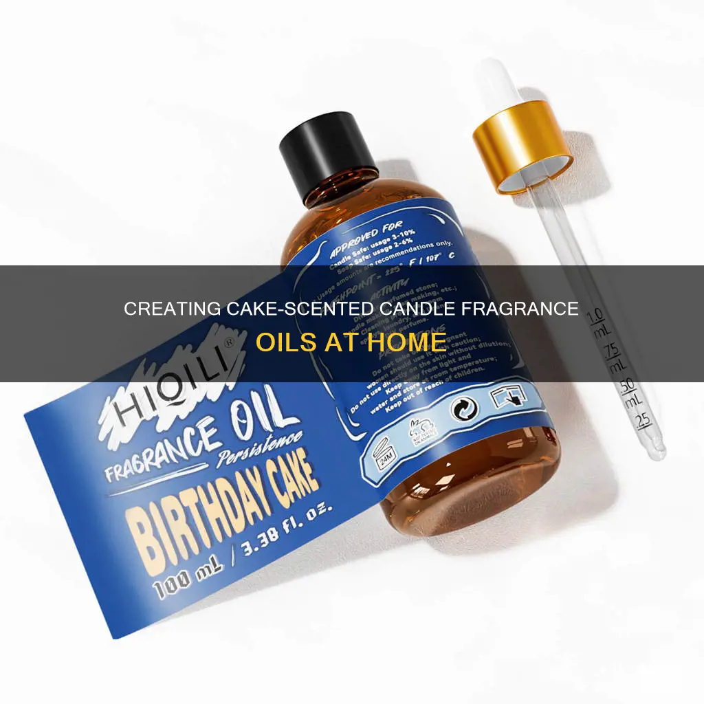 how to make cake candle fragrance oils