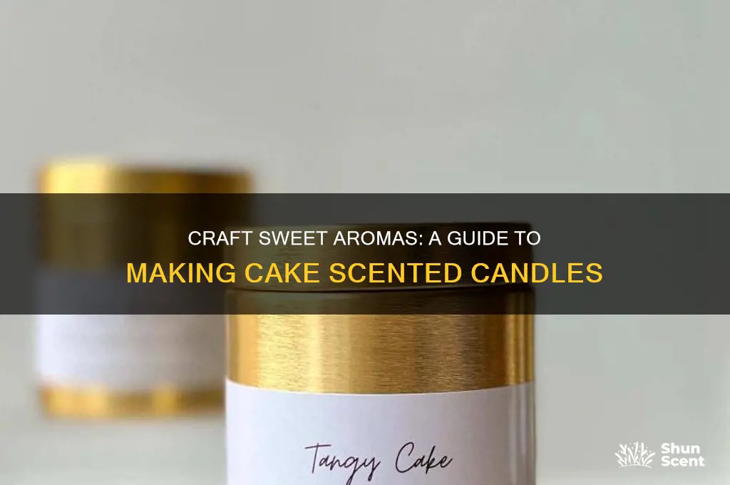 how to make cake scented candles