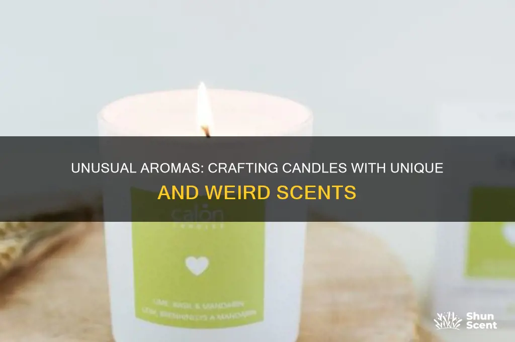 how to make candles with weird scents