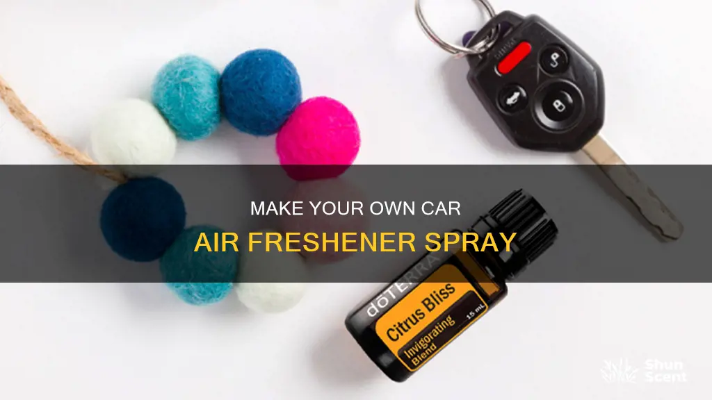 how to make car air freshener spray with fragrance oil