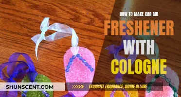 Make Your Own Car Air Freshener With Cologne