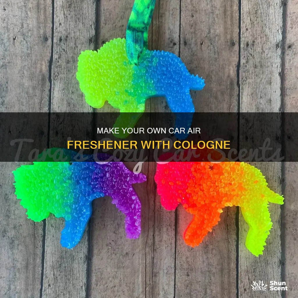 how to make car air freshener with cologne