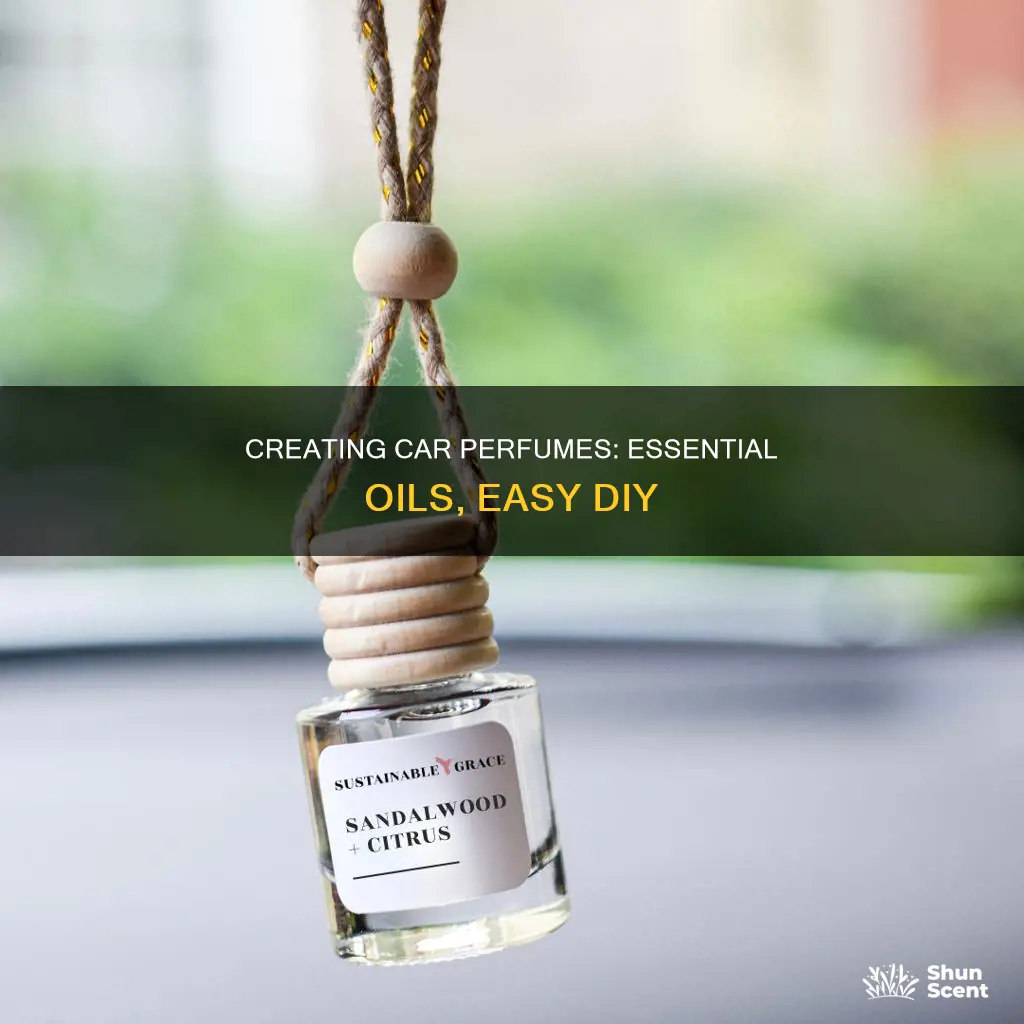how to make car perfume with essential oils