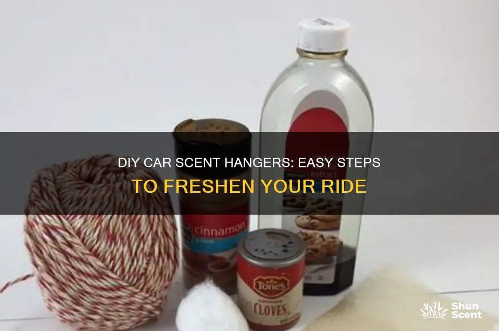 how to make car scent hangers