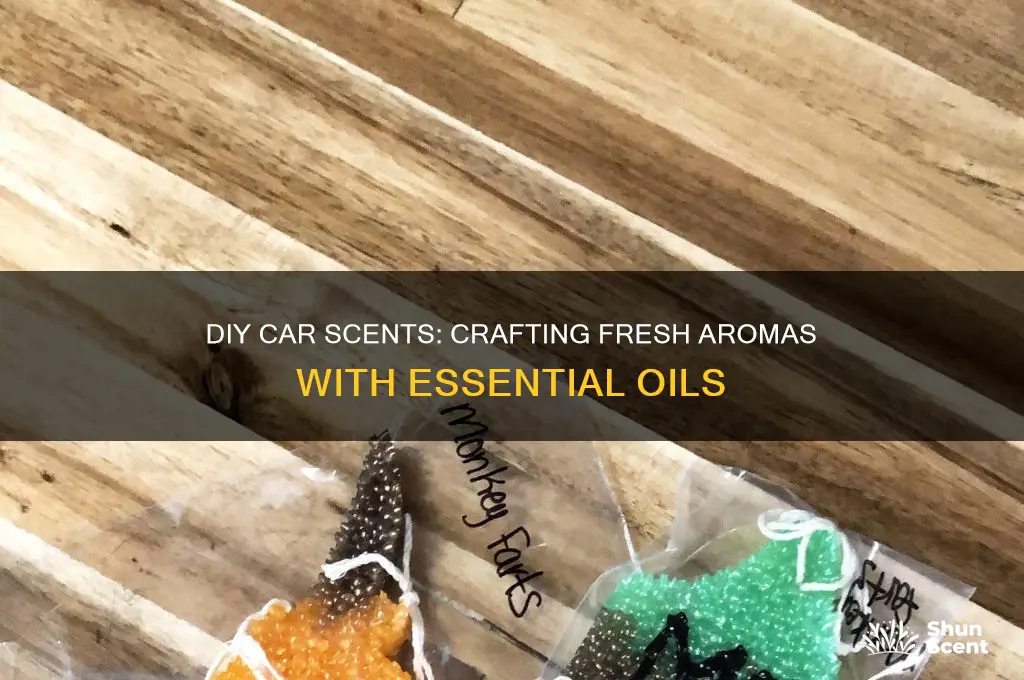 how to make car scents with essential oils