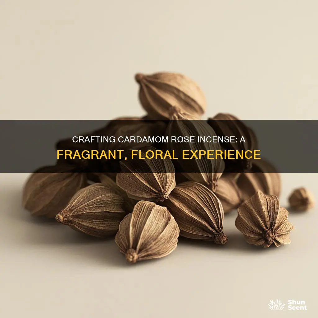 how to make cardamom rose incense