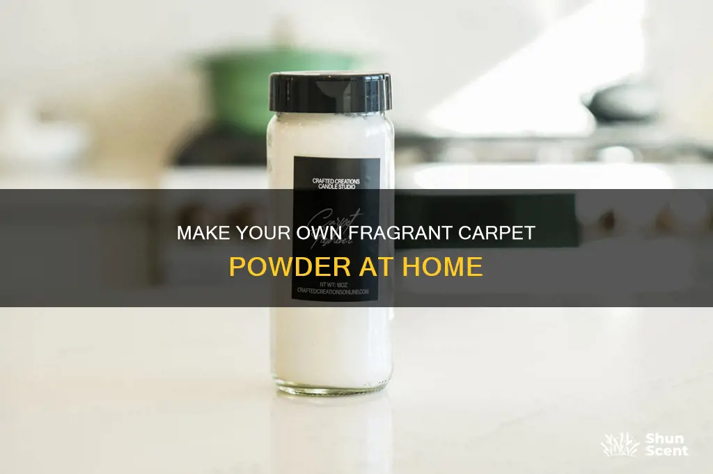 how to make carpet powder with fragrance oil