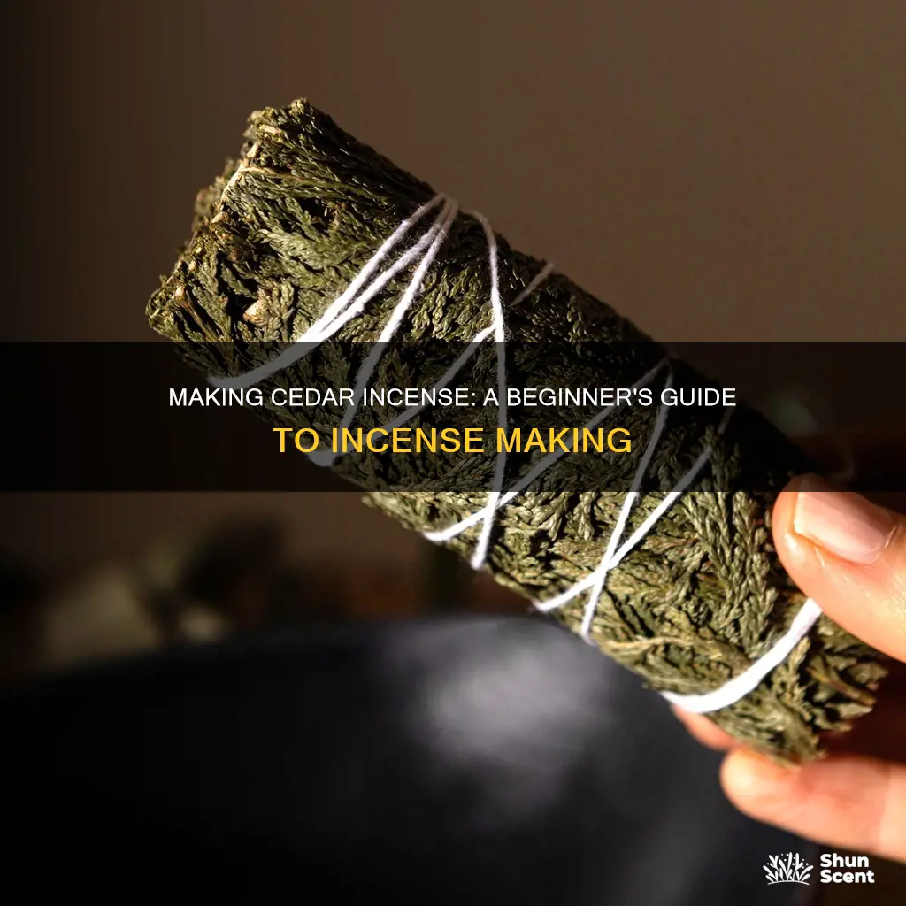 how to make cedar incense