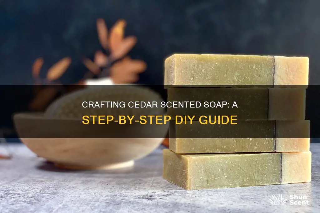 how to make cedar scented soap