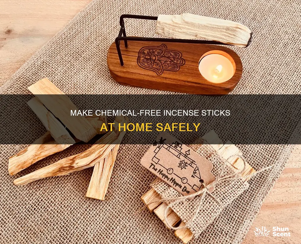 how to make chemical free incense sticks