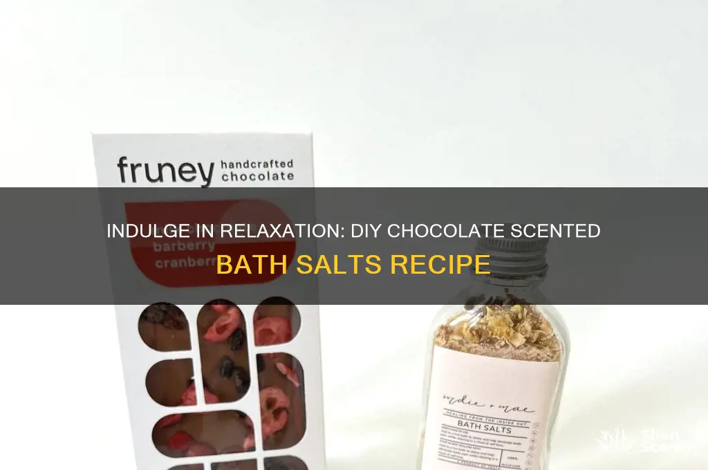 how to make chocolate scented bath salts