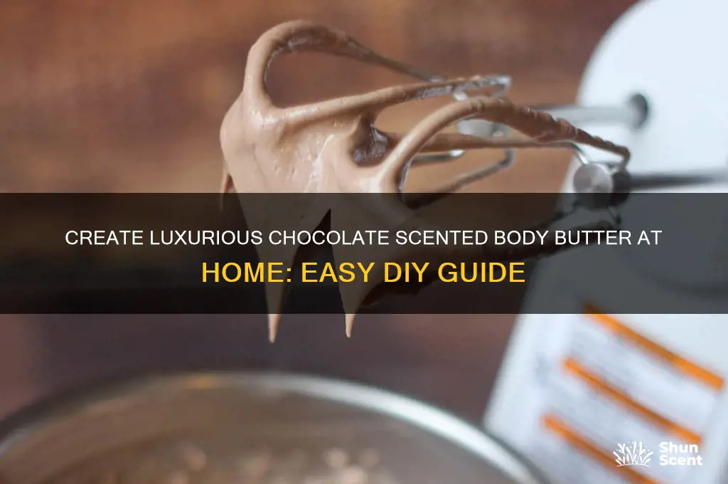 how to make chocolate scented body butter