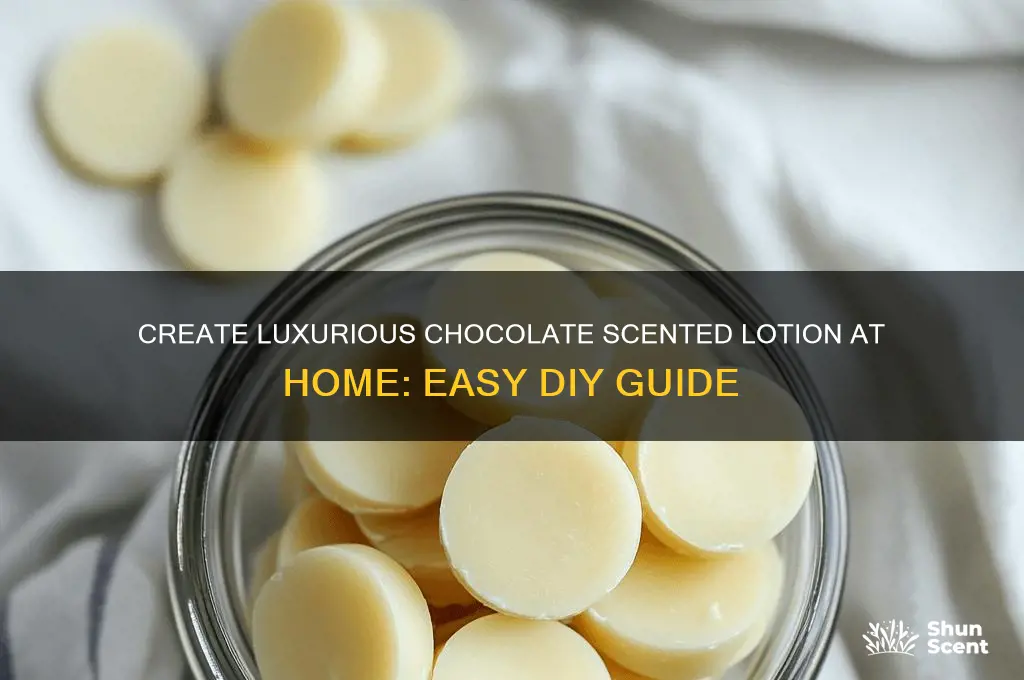 how to make chocolate scented lotion