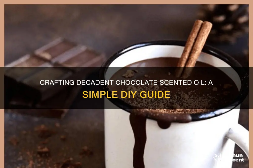 how to make chocolate scented oil