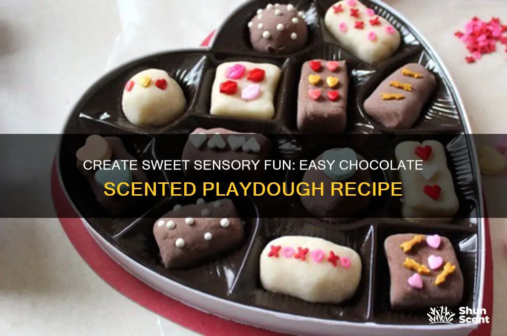 how to make chocolate scented playdough