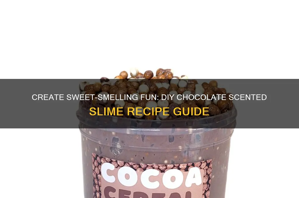 how to make chocolate scented slime