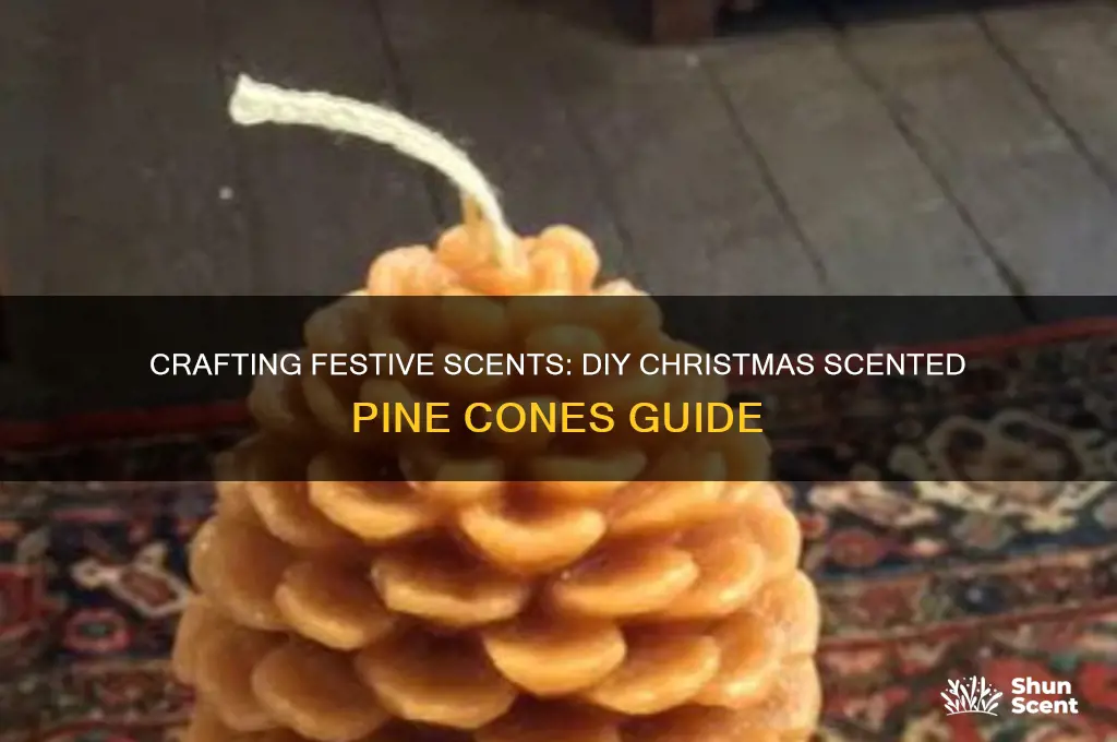 how to make christmas scented pine cones