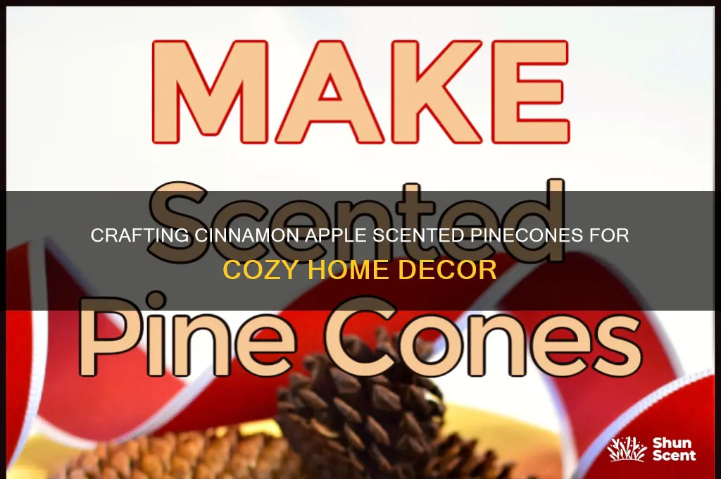 how to make cinnamon apple scent pinecones