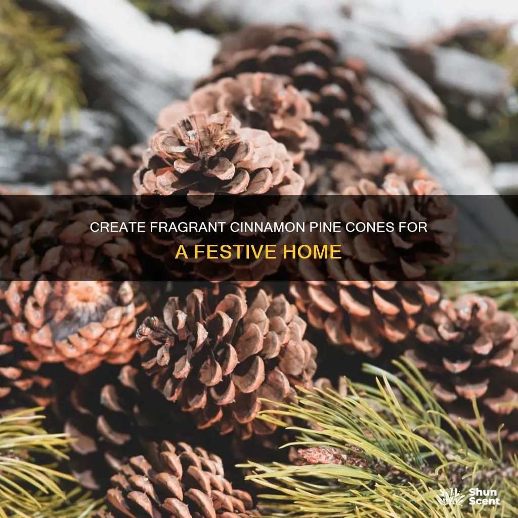 how to make cinnamon fragrance pine cones