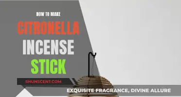 Make Your Own Citronella Incense Sticks at Home