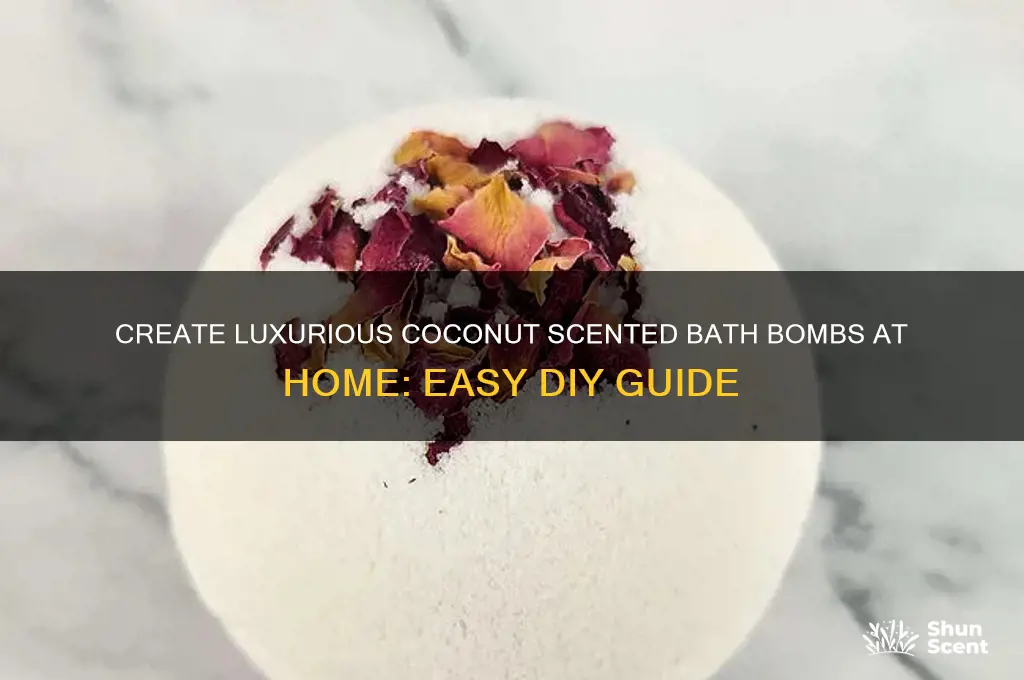 how to make coconut scented bath bombs