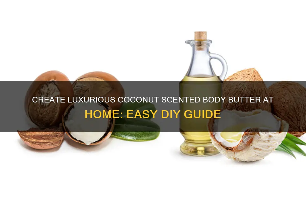 how to make coconut scented body butter